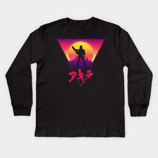 Retro Kaneda Kids Long Sleeve T-Shirt